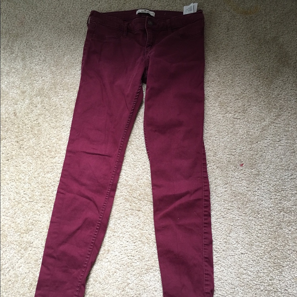 Hollister Maroon Pants
